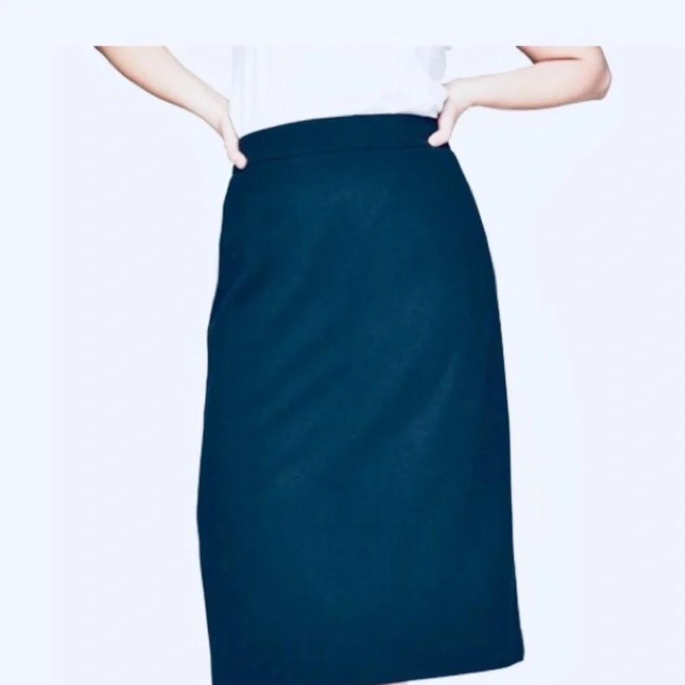 NEW wool blend navy skirt
